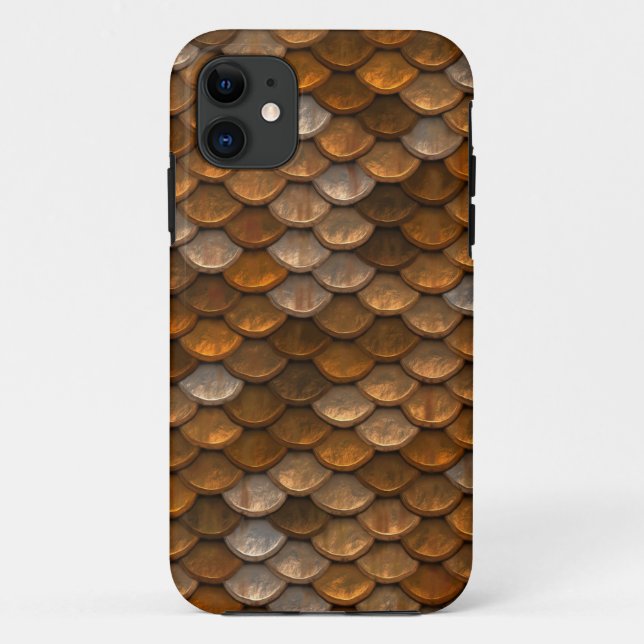 Stylish Gold Bronze Metallic Pattern Case-Mate iPhone Case (Back)
