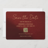Stylish Gold Calligraphy Script Save The Dates