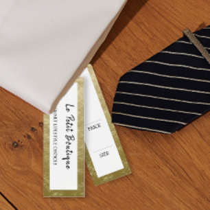 Stylish Gold Clothing Hanging display Price Tag