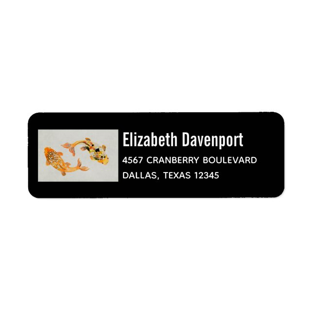 Stylish Gold Koi Fish (Front)