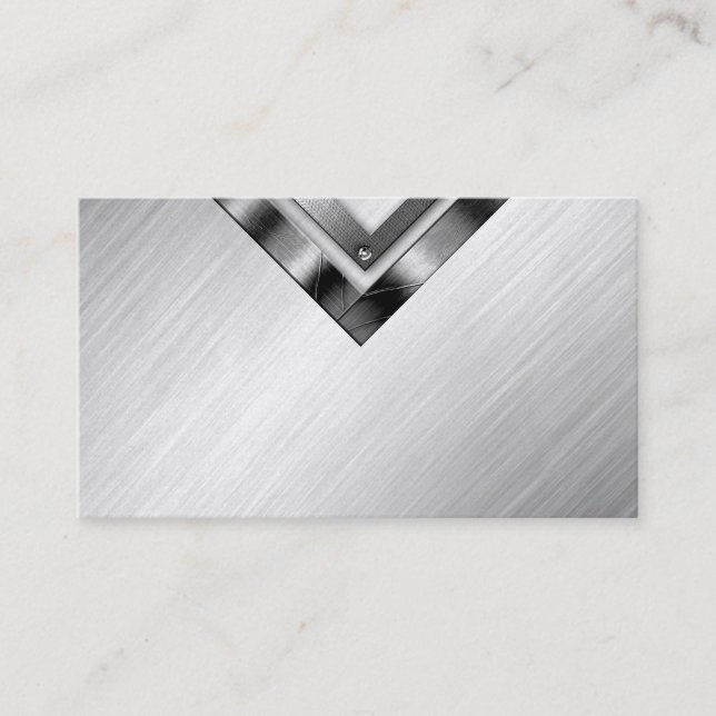 Stylish Gold Professional Metal Business Cards (Front)