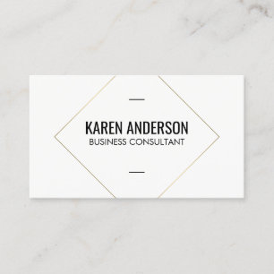 Stylish Gold Square Business Card