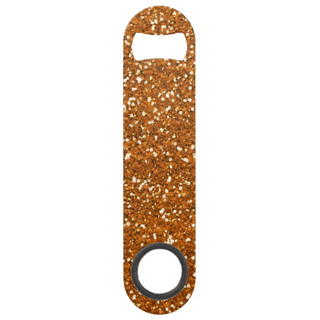 Stylish Golden Orange Glitter (Front)