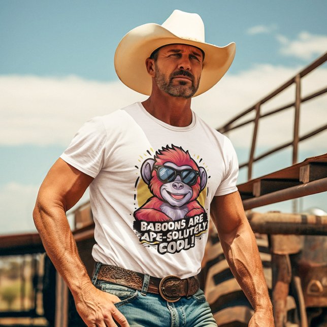 Stylish Gorilla: Baboons Are Ape-solutely Cool T-Shirt (Creator Uploaded)