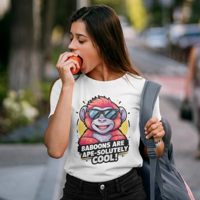 Stylish Gorilla: Baboons Are Ape-solutely Cool T-Shirt (Creator Uploaded)