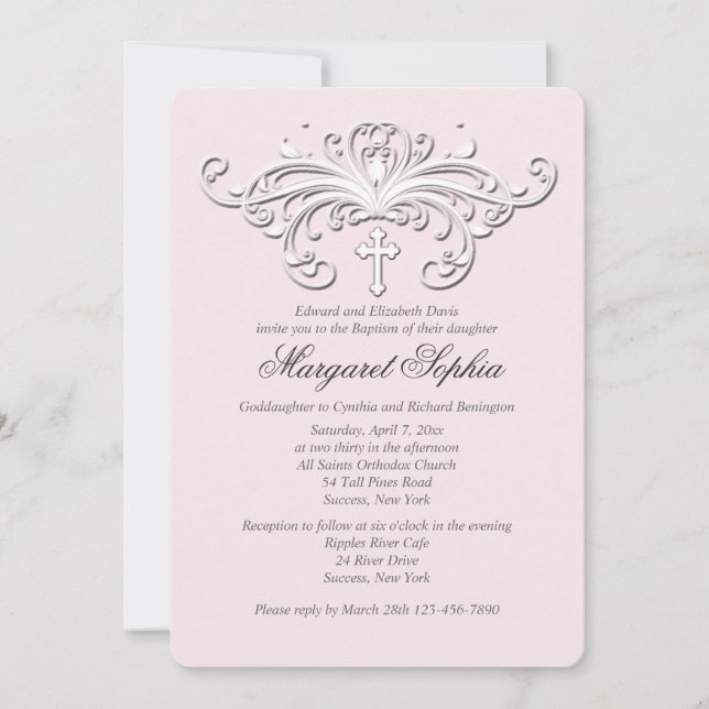 Stylish Grace Religious Occasion Invitation (Front)