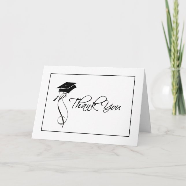 Stylish Graduation Thank You Cards for Ladies (Front)