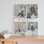 Stylish | Grandchildren | Photo Collage Plaque<br><div class="desc">Surprize your grandparents with a photo plaque keepsake,  featuring a 4 photos,  the text 'GRANDCHILDREN COMPLETE THE CIRCLE OF LOVE'. Would make a great gift for family or friends for all occassions.</div>