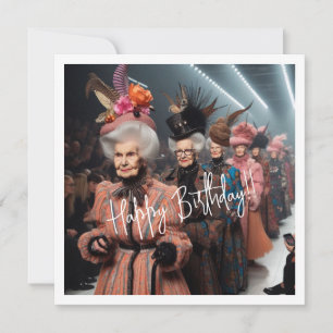 Stylish Granny, Happy Birthday Granny Card