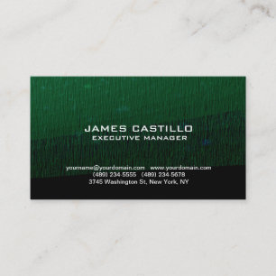 Stylish Green Background Modern Professional Business Card