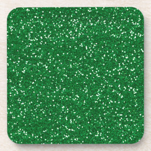 Stylish Green Glitter Coaster
