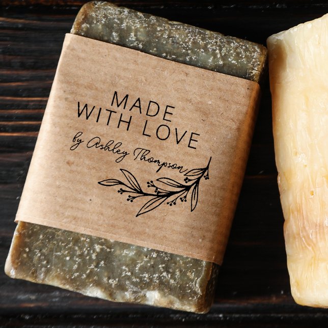 Stylish Greenery Personalised Handmade By Rubber Stamp (Stylish Greenery Personalized Handmade By Rubber Stamp)