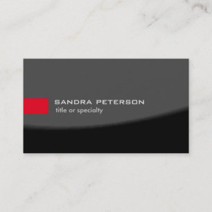 Stylish Grey Black Modern Unique Business Card