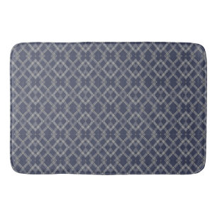 Stylish Grey Blue Patterned Decorator Mat