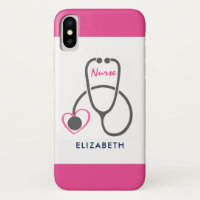 Stylish Grey Nursing Stethescope Illustration