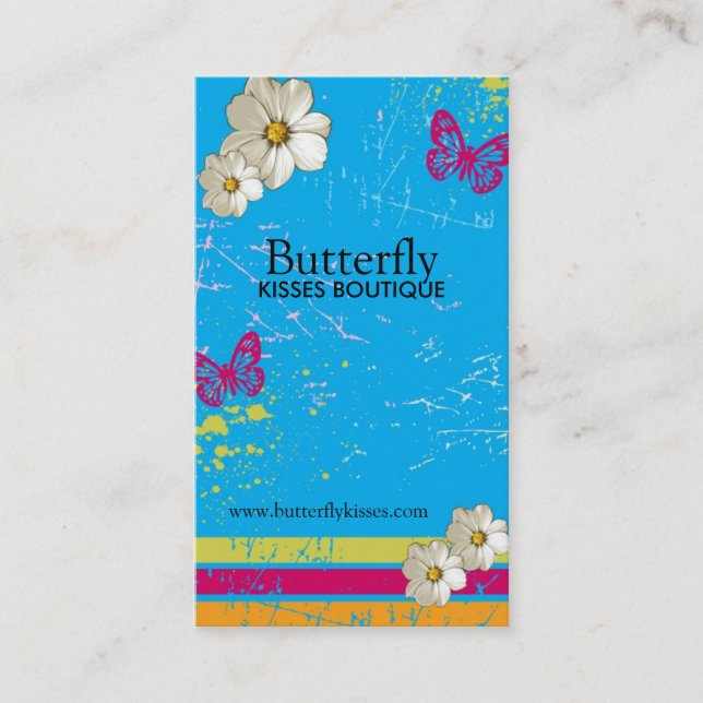 Stylish Grunge Business Cards (Front)