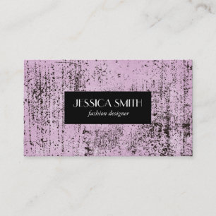 Stylish Grunge Pink Texture Business Card