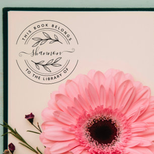 Stylish Handmade Custom Name Self-inking Stamp