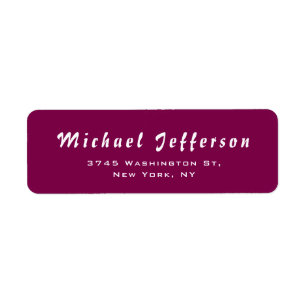 Stylish Handwriting Creative Trendy Wine Colour