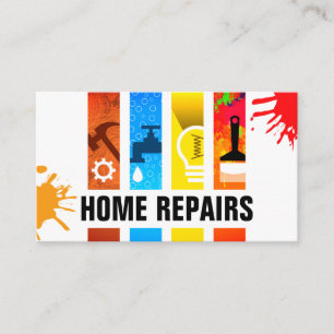 Stylish Handyman Tools Banner Business Card