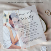 Stylish Happily Ever After Party Wedding Reception