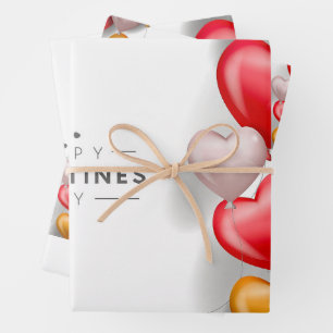 Stylish Happy Valentine's Day Wrapping Paper