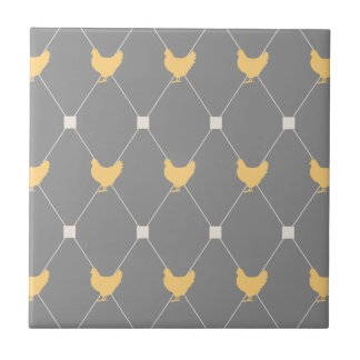 Stylish Harlequin Chicken Pattern Tile