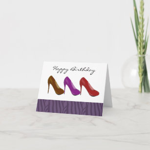 Stylish High Heel Birthday Greeting Card
