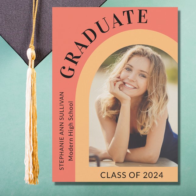 Stylish High School Graduation Photo Announcement (Creator Uploaded)