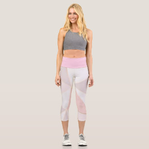 Stylish High Waisted Capris with Unique Rose Gold 