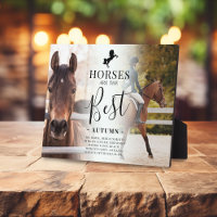 Stylish 'Horses are the Best' Photos Name & Quote