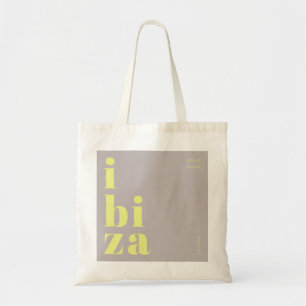 Stylish Ibiza Spain souvenir Tote Bag