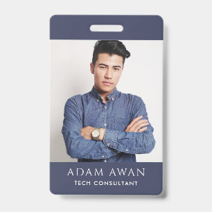 Stylish ID Card Modern Minimalist Photo Logo Badge