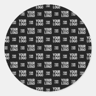 Stylish Image, Design or Business Logo Pattern  Classic Round Sticker
