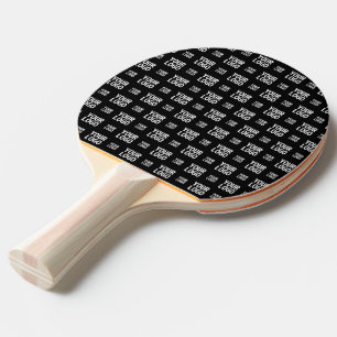Stylish Image, Design or Business Logo Pattern Ping Pong Paddle