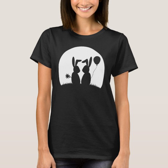 Stylish In Love Valentine's Day Romantic Couple Ta T-Shirt (Front)