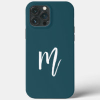 Stylish initial Cute Turquoise colour