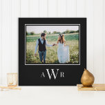 Stylish Initials Editable Colour Wrapped Canvas<br><div class="desc">Preserve the precious moments with personalised wall decor. Makes a great gift!</div>