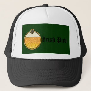 Stylish Irish Pub beer logo Trucker Hat