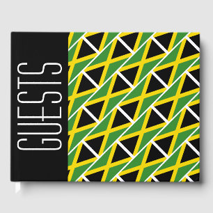 Stylish JAMAICA FLAG Guest Book