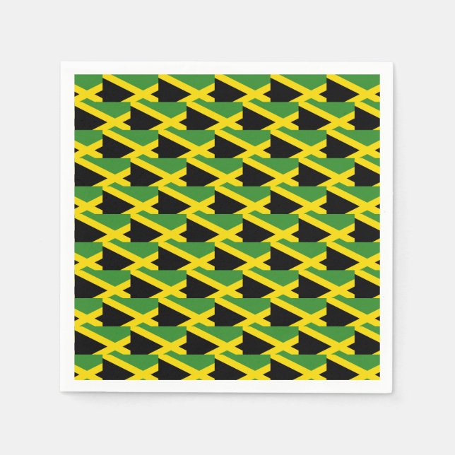 Stylish Jamaica Flag Napkin (Front)