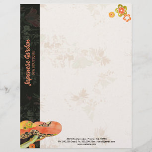 Stylish Japanese Washi Pattern Business Customized Letterhead