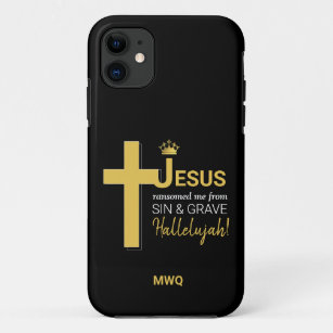 Stylish JESUS RANSOMED ME Christian iPhone case