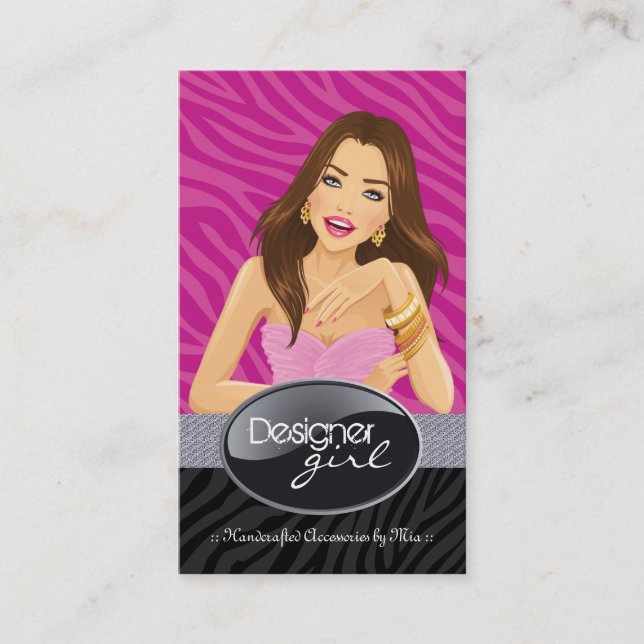 Stylish Jeweller Business Cards (Front)