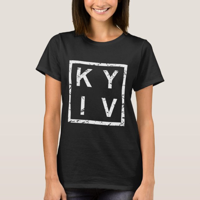 Stylish Kiev Kyiv  T-Shirt (Front)