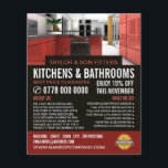 Stylish Kitchen Design, Kitchen & Bathroom Fitter Flyer<br><div class="desc">Stylish Kitchen Design,  Kitchen & Bathroom Fitter Company Advertising Flyer by The Business Card Store.</div>