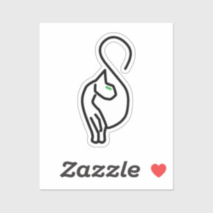 Stylish Kitty Cat Outline