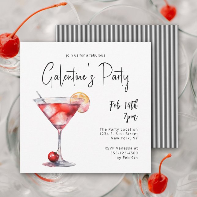 Stylish Ladies Night Out Galentine's Party Invitation (Creator Uploaded)