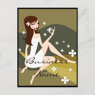 Stylish Lady - Customisable Postcards