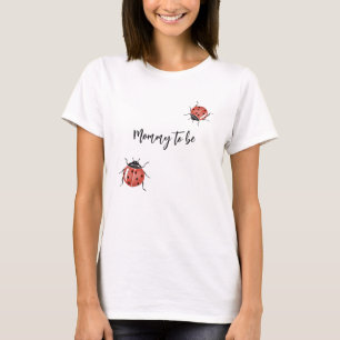 Stylish Ladybug Mummy-To-Be T-Shirt